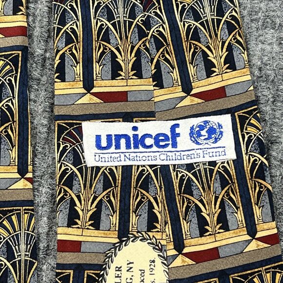 Lot Of 6 Mens Silk Neckties Multicolor Holiday Nautica RBM UNICEF 48”-60 X 3”-4 - Picture 16 of 16